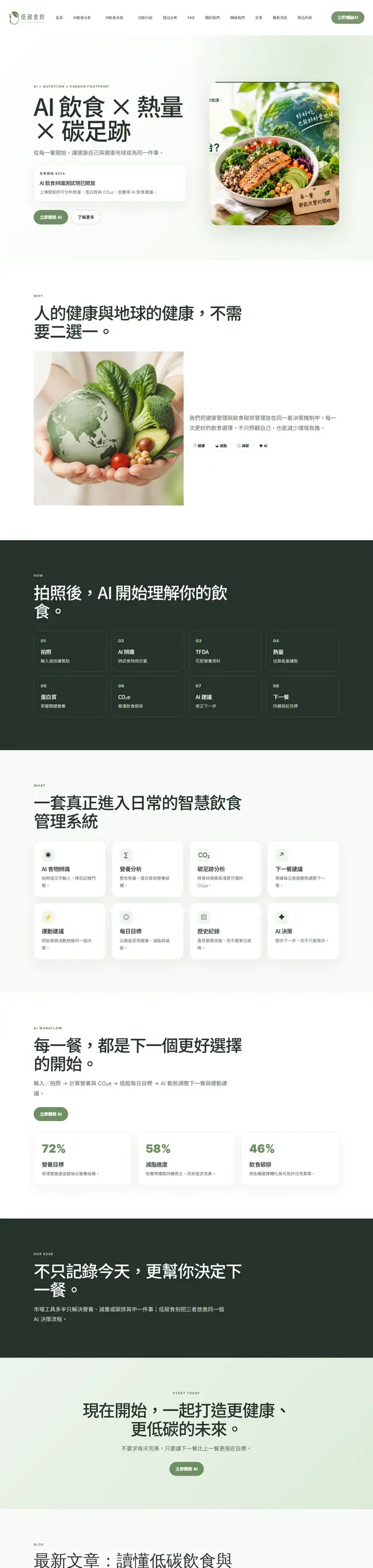 低碳食刻 網站截圖
