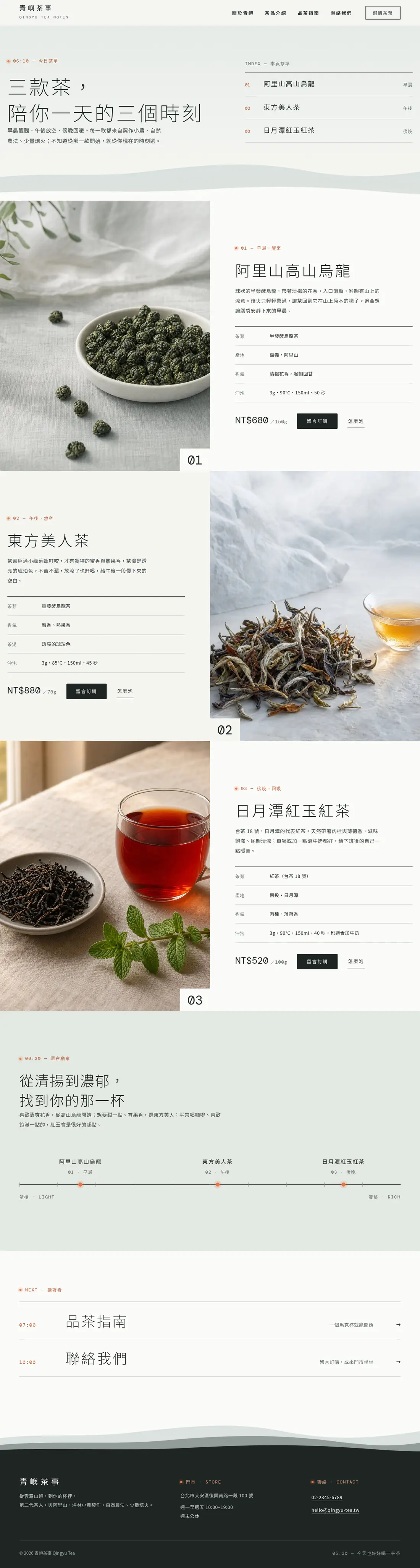 茶品介紹